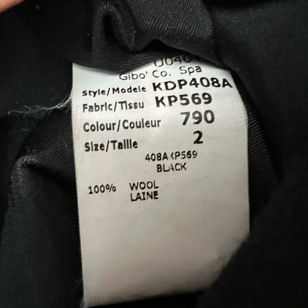 Michael Kors Vintage Black Wool Shift Dress, 2